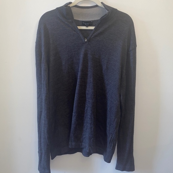 Made in Italy Extrafine 100% Merino Wool 1/4 zip up pullover Mario Gilbe… - Picture 1 of 5